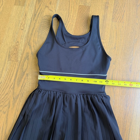 Wilson Sportif Tennis Dress Black sz Small Lined Pleated Skirt Open Back - Picture 5 of 16